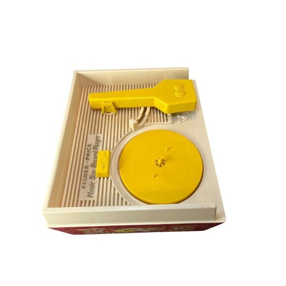 Vintage Fisher Price Music Box Record Player with 3 Plastic Records Works - Picture 11 of 16